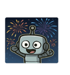 花火とピコピコロボット@SFW（個別スタンプ：4）