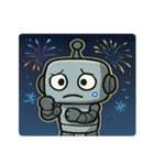 花火とピコピコロボット@SFW（個別スタンプ：6）