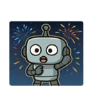 花火とピコピコロボット@SFW（個別スタンプ：7）