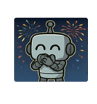 花火とピコピコロボット@SFW（個別スタンプ：13）