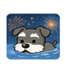 花火とキリッとシュナウザー@SFW（個別スタンプ：15）