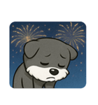 花火とキリッとシュナウザー@SFW（個別スタンプ：19）