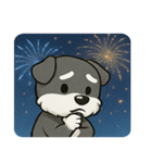 花火とキリッとシュナウザー@SFW（個別スタンプ：20）