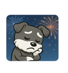 花火とキリッとシュナウザー@SFW（個別スタンプ：24）