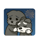 花火とキリッとシュナウザー@SFW（個別スタンプ：27）