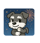 花火とキリッとシュナウザー@SFW（個別スタンプ：28）