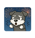 花火とキリッとシュナウザー@SFW（個別スタンプ：29）