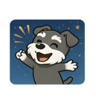 花火とキリッとシュナウザー@SFW（個別スタンプ：30）