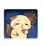 花火とひらひらモモンガ@SFW（個別スタンプ：3）