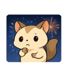 花火とひらひらモモンガ@SFW（個別スタンプ：7）