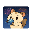 花火とひらひらモモンガ@SFW（個別スタンプ：15）