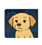 花火とニコニコラブラドール@SFW（個別スタンプ：1）