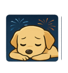 花火とニコニコラブラドール@SFW（個別スタンプ：3）