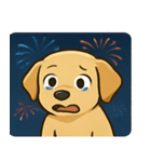 花火とニコニコラブラドール@SFW（個別スタンプ：4）