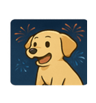 花火とニコニコラブラドール@SFW（個別スタンプ：9）