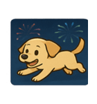 花火とニコニコラブラドール@SFW（個別スタンプ：13）