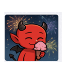 花火とニヤリ悪魔@SFW（個別スタンプ：8）