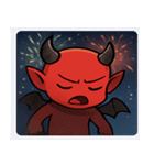 花火とニヤリ悪魔@SFW（個別スタンプ：10）