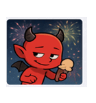 花火とニヤリ悪魔@SFW（個別スタンプ：12）