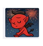 花火とニヤリ悪魔@SFW（個別スタンプ：13）