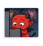 花火とニヤリ悪魔@SFW（個別スタンプ：14）