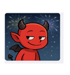 花火とニヤリ悪魔@SFW（個別スタンプ：16）