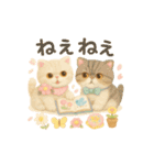 ふわふわエキゾチックショートヘアの春S（個別スタンプ：4）
