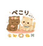 ふわふわエキゾチックショートヘアの春S（個別スタンプ：13）