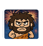 花火とウホウホ原始人@SFW（個別スタンプ：2）