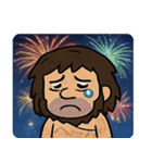 花火とウホウホ原始人@SFW（個別スタンプ：3）