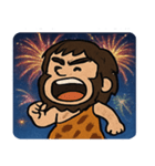 花火とウホウホ原始人@SFW（個別スタンプ：7）