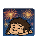 花火とウホウホ原始人@SFW（個別スタンプ：8）