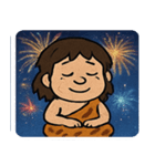 花火とウホウホ原始人@SFW（個別スタンプ：10）