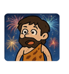 花火とウホウホ原始人@SFW（個別スタンプ：12）