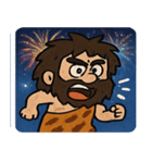 花火とウホウホ原始人@SFW（個別スタンプ：14）