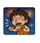 花火とウホウホ原始人@SFW（個別スタンプ：15）