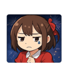 花火とキラキラ女性アイドル@SFW（個別スタンプ：3）