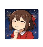 花火とキラキラ女性アイドル@SFW（個別スタンプ：6）
