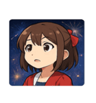 花火とキラキラ女性アイドル@SFW（個別スタンプ：11）