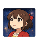 花火とキラキラ女性アイドル@SFW（個別スタンプ：12）
