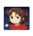 花火とキラキラ女性アイドル@SFW（個別スタンプ：14）