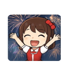 花火とキラキラ女性アイドル@SFW（個別スタンプ：17）