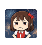 花火とキラキラ女性アイドル@SFW（個別スタンプ：18）