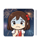 花火とキラキラ女性アイドル@SFW（個別スタンプ：19）