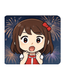 花火とキラキラ女性アイドル@SFW（個別スタンプ：20）