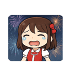 花火とキラキラ女性アイドル@SFW（個別スタンプ：21）