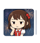 花火とキラキラ女性アイドル@SFW（個別スタンプ：23）