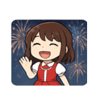 花火とキラキラ女性アイドル@SFW（個別スタンプ：25）