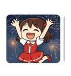 花火とキラキラ女性アイドル@SFW（個別スタンプ：27）