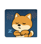 花火とニコニコ柴犬@SFW（個別スタンプ：9）